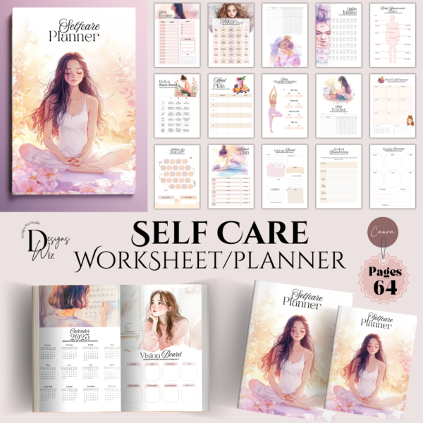 Self-Care Coaching Worksheets Canva Templates