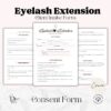 eyelash extension consent form