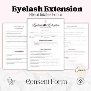 eyelash extension consent form
